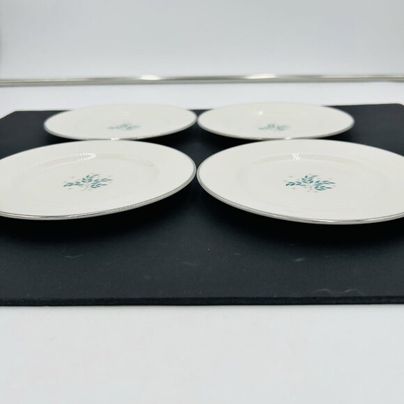 Syracuse China Lyric Pattern 6.25" Dessert/Bread Plates Vintage MCM Set of 4 - Picture 8 of 14